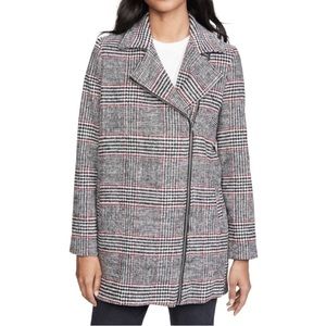 Jack by BB Dakota Plaid News Houndstooth Wool Blend Lined Jacket Coat Women’s XS